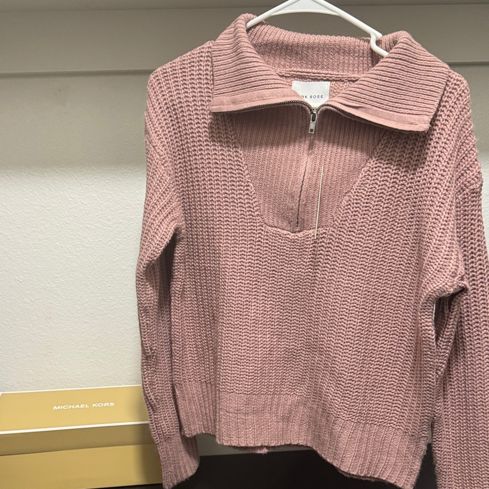 Pink Rose Mauve Sweater